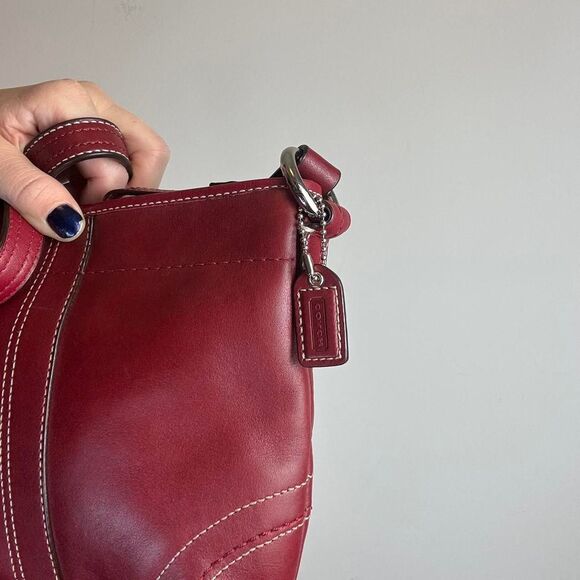 Coach Vintage 90s Y2K Soho Red Leather Crossbody bag - Picture 2 of 8